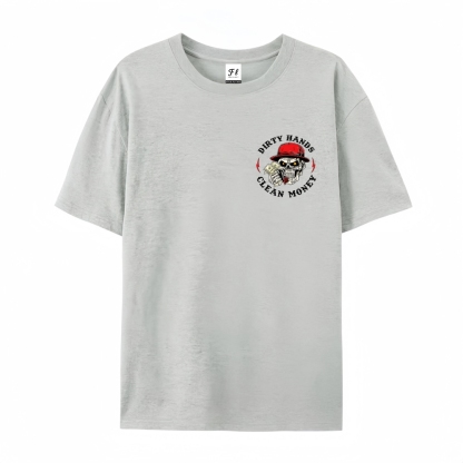 Men’s 100% Cotton Classic American Graphic T-Shirt, Vintage Streetwear Oversized Crew Neck, Soft Breathable Casual Short Sleeve Top for Summer Daily Wear-40