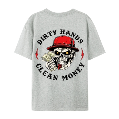 Men’s 100% Cotton Classic American Graphic T-Shirt, Vintage Streetwear Oversized Crew Neck, Soft Breathable Casual Short Sleeve Top for Summer Daily Wear-40