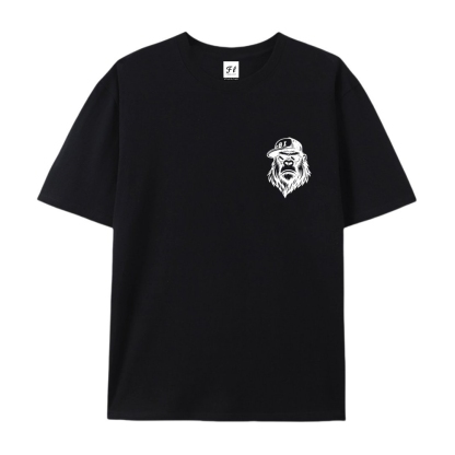 Men’s 100% Cotton Classic American Graphic T-Shirt, Vintage Streetwear Oversized Crew Neck, Soft Breathable Casual Short Sleeve Top for Summer Daily Wear-36