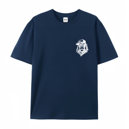 Men’s 100% Cotton Classic American Graphic T-Shirt, Vintage Streetwear Oversized Crew Neck, Soft Breathable Casual Short Sleeve Top for Summer Daily Wear-36