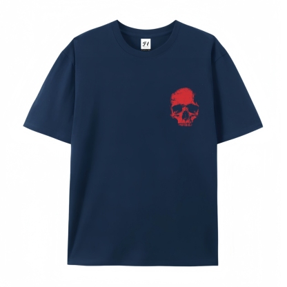 Men’s 100% Cotton Classic American Graphic T-Shirt, Vintage Streetwear Oversized Crew Neck, Soft Breathable Casual Short Sleeve Top for Summer Daily Wear-16