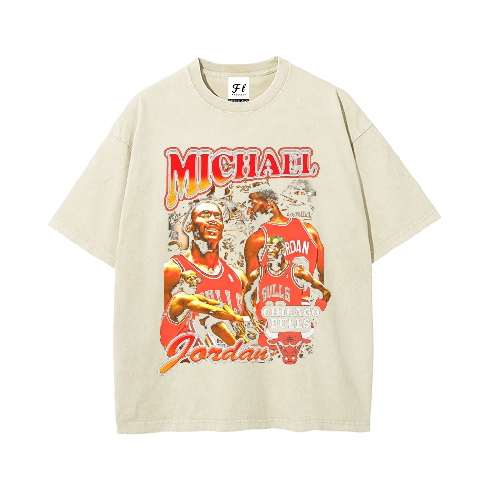 Men’s 100% Cotton Washed T-Shirt, Vintage Streetwear Oversized Short Sleeve Crew Neck Tee, Soft Breathable Casual Top for Summer Daily Wear-02