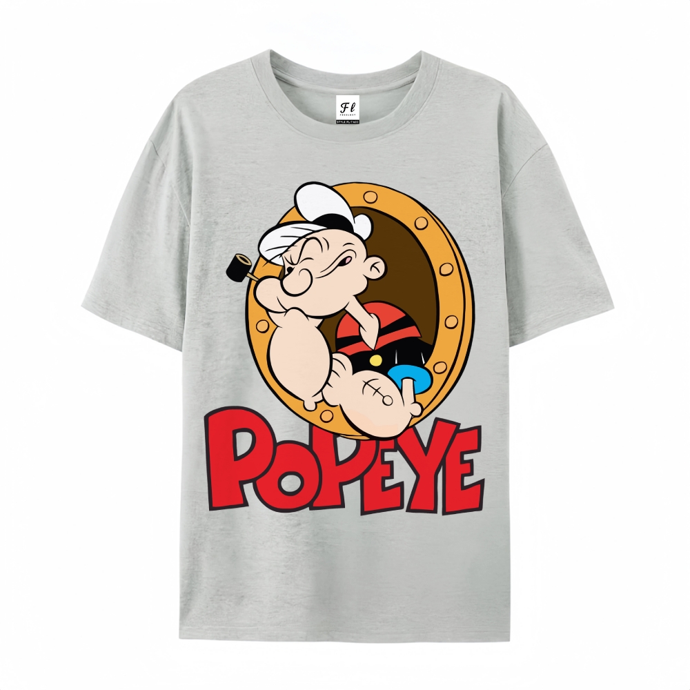 Men’s 100% Cotton Classic American Graphic T-Shirt, Vintage Streetwear Oversized Crew Neck, Soft Breathable Casual Short Sleeve Top for Summer Daily Wear-25
