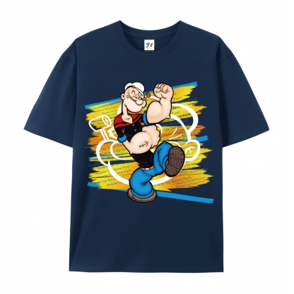 Men’s 100% Cotton Classic American Graphic T-Shirt, Vintage Streetwear Oversized Crew Neck, Soft Breathable Casual Short Sleeve Top for Summer Daily Wear-31