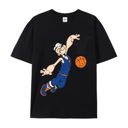 Men’s 100% Cotton Classic American Graphic T-Shirt, Vintage Streetwear Oversized Crew Neck, Soft Breathable Casual Short Sleeve Top for Summer Daily Wear-15
