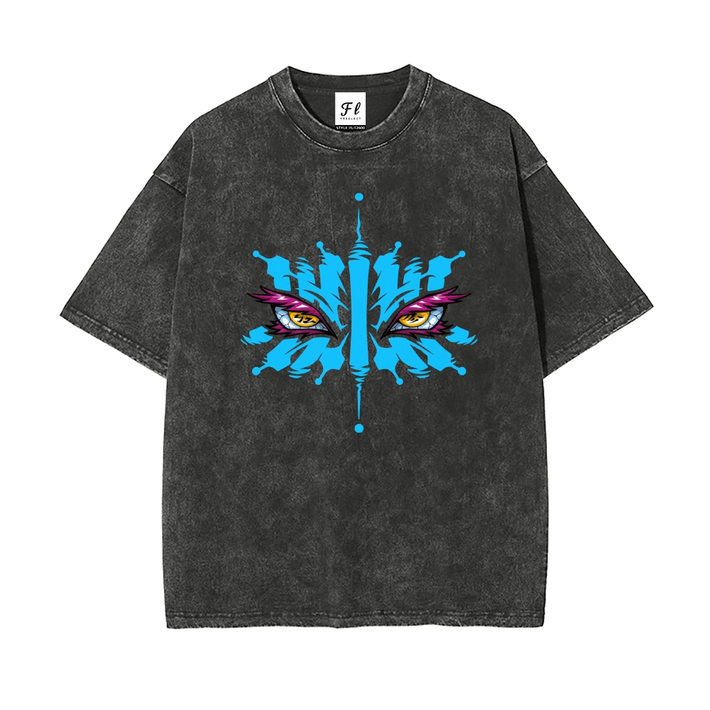 Men’s 100% Cotton Washed T-Shirt, Vintage Streetwear Oversized Short Sleeve Crew Neck Tee, Soft Breathable Casual Top for Summer Daily Wear-05