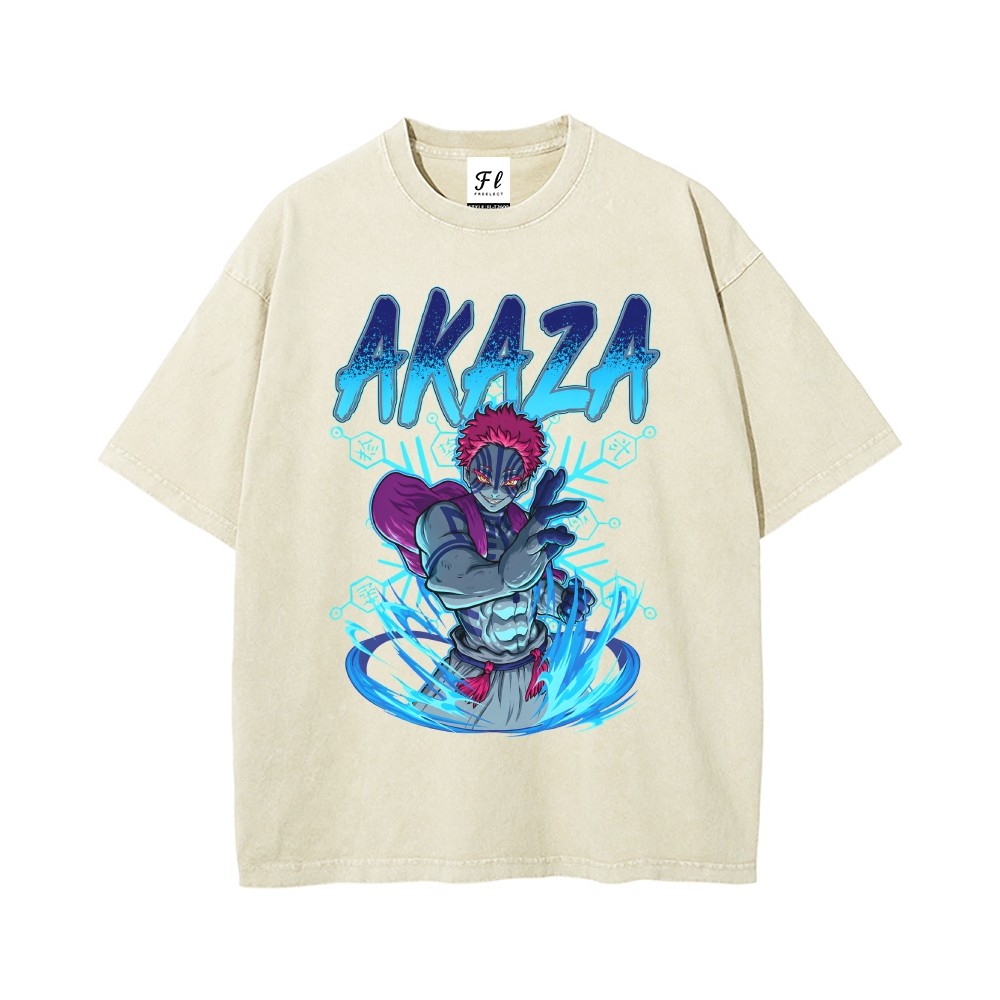 Men’s 100% Cotton Washed T-Shirt, Vintage Streetwear Oversized Short Sleeve Crew Neck Tee, Soft Breathable Casual Top for Summer Daily Wear-06