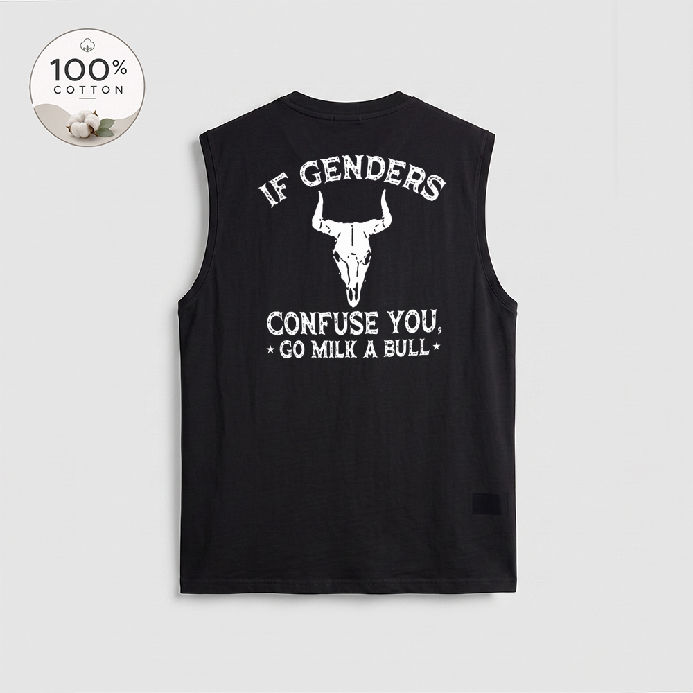 Men’s 100% Cotton Classic American Graphic Tank Top, Vintage Streetwear Oversized Crew Neck, Soft Breathable Casual Sleeveless Top for Summer Daily Wear-18