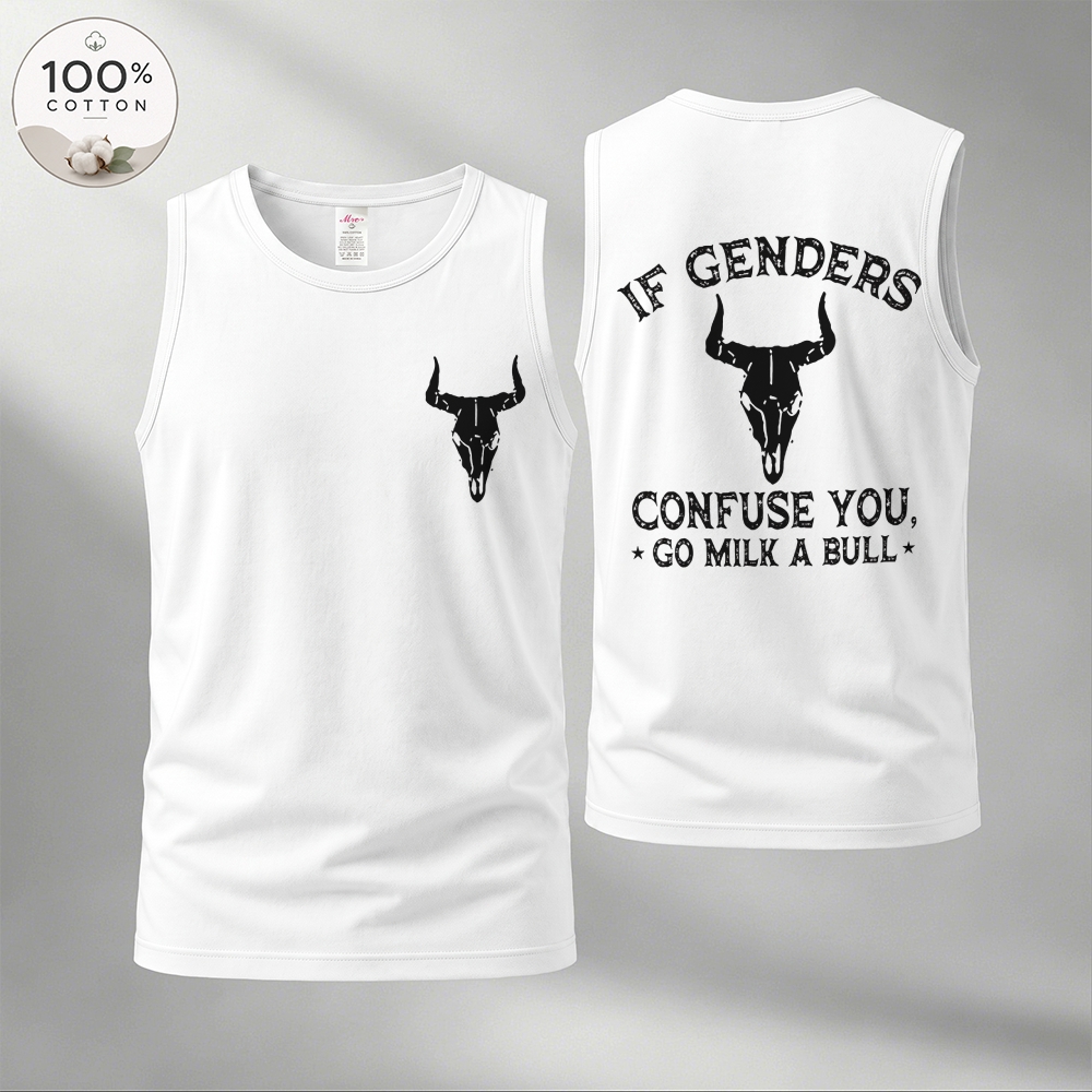 Men’s 100% Cotton Classic American Graphic Tank Top, Vintage Streetwear Oversized Crew Neck, Soft Breathable Casual Sleeveless Top for Summer Daily Wear-18