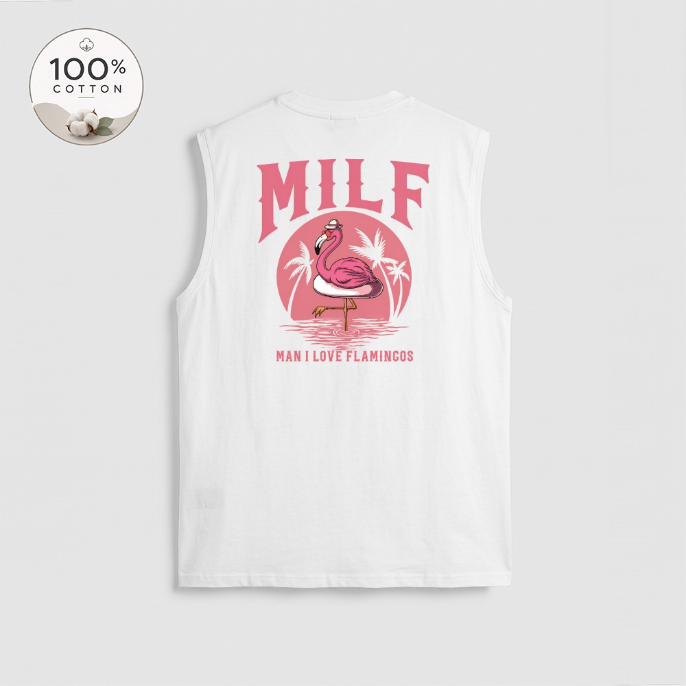 Men’s 100% Cotton Classic American Graphic Tank Top, Vintage Streetwear Oversized Crew Neck, Soft Breathable Casual Sleeveless Top for Summer Daily Wear-19
