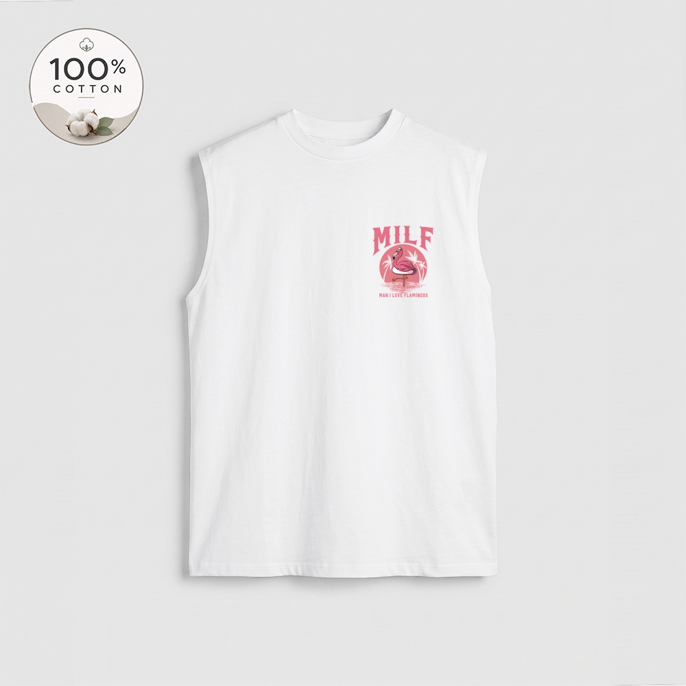 Men’s 100% Cotton Classic American Graphic Tank Top, Vintage Streetwear Oversized Crew Neck, Soft Breathable Casual Sleeveless Top for Summer Daily Wear-19