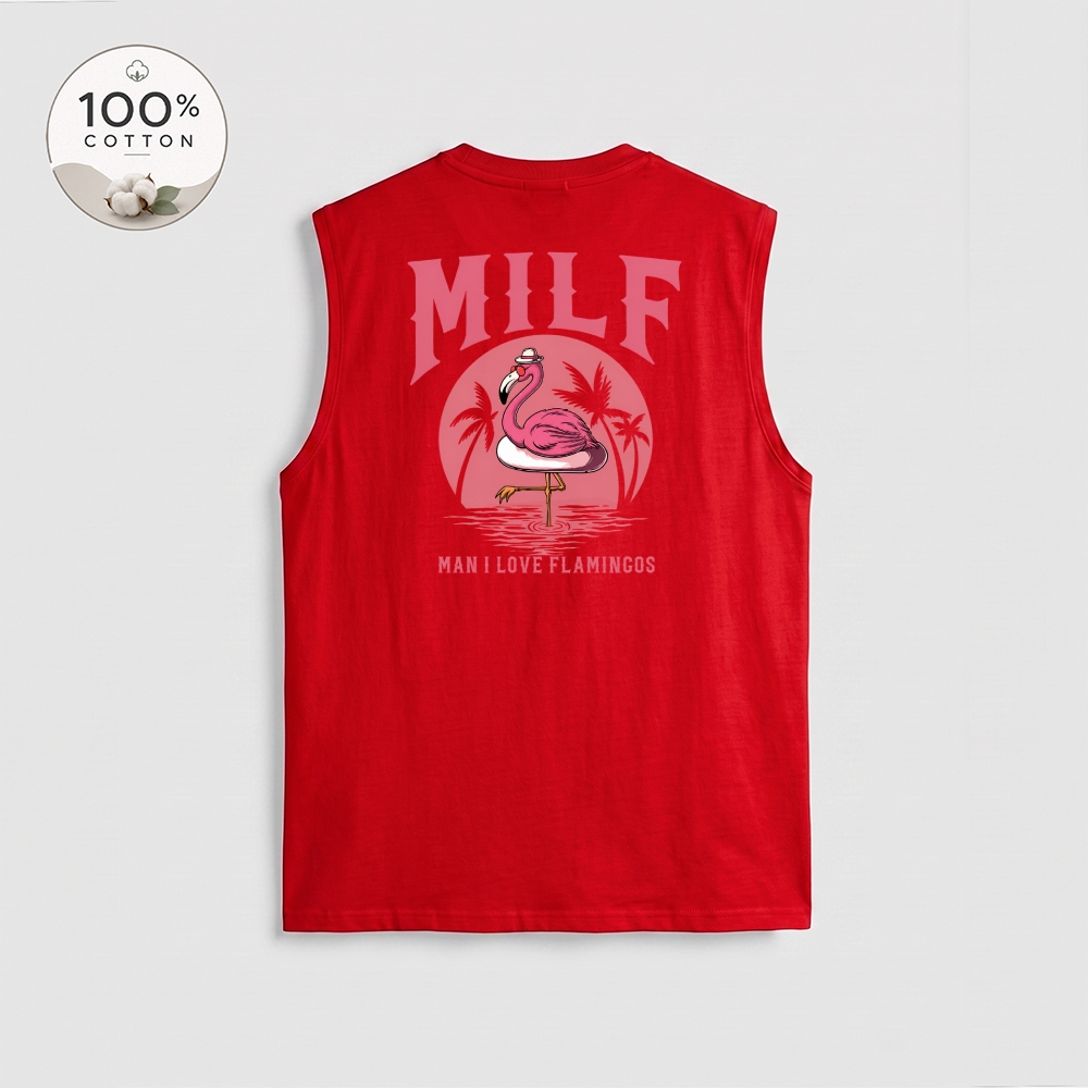 Men’s 100% Cotton Classic American Graphic Tank Top, Vintage Streetwear Oversized Crew Neck, Soft Breathable Casual Sleeveless Top for Summer Daily Wear-19