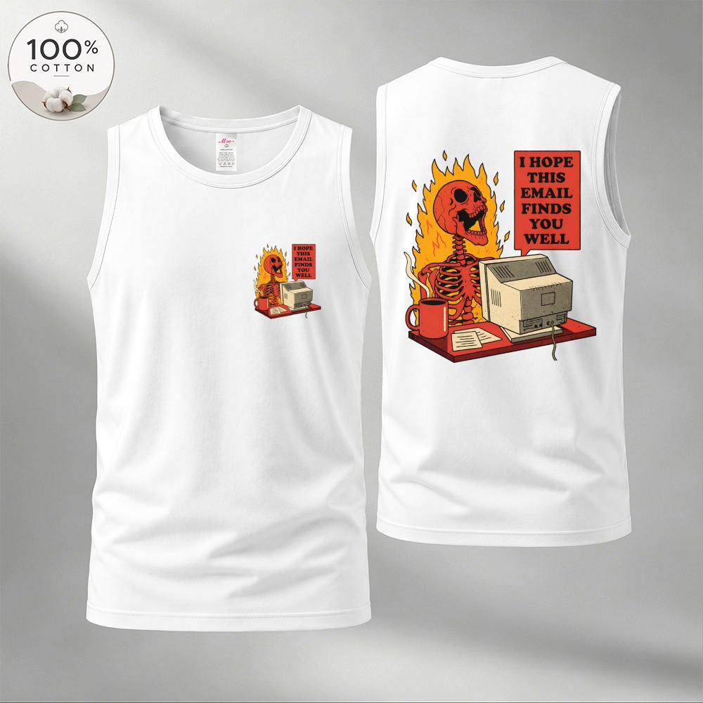 Men’s 100% Cotton Classic American Graphic Tank Top, Vintage Streetwear Oversized Crew Neck, Soft Breathable Casual Sleeveless Top for Summer Daily Wear-20