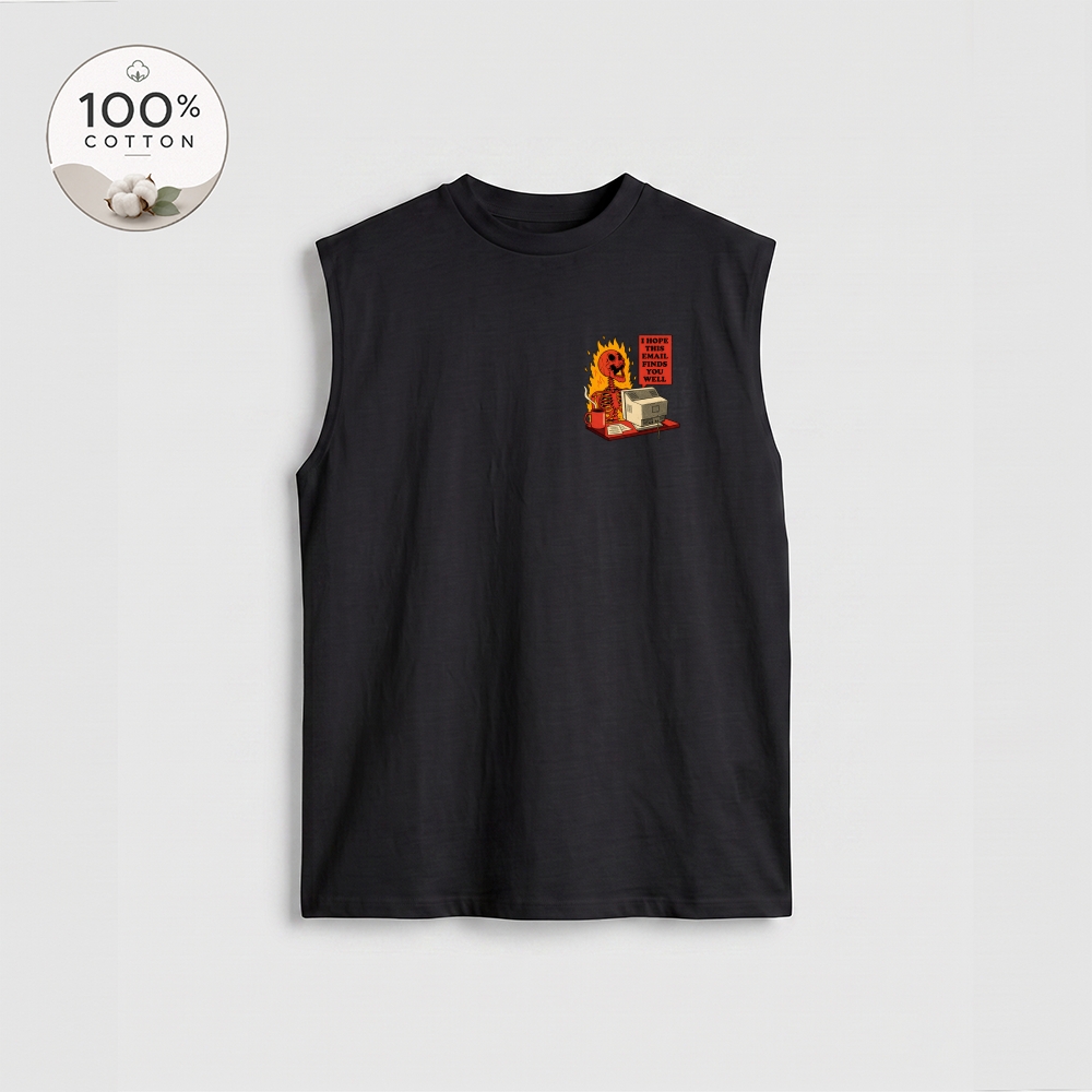 Men’s 100% Cotton Classic American Graphic Tank Top, Vintage Streetwear Oversized Crew Neck, Soft Breathable Casual Sleeveless Top for Summer Daily Wear-20
