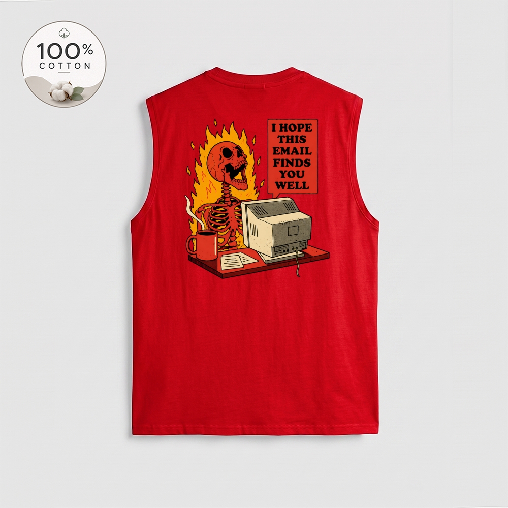 Men’s 100% Cotton Classic American Graphic Tank Top, Vintage Streetwear Oversized Crew Neck, Soft Breathable Casual Sleeveless Top for Summer Daily Wear-20