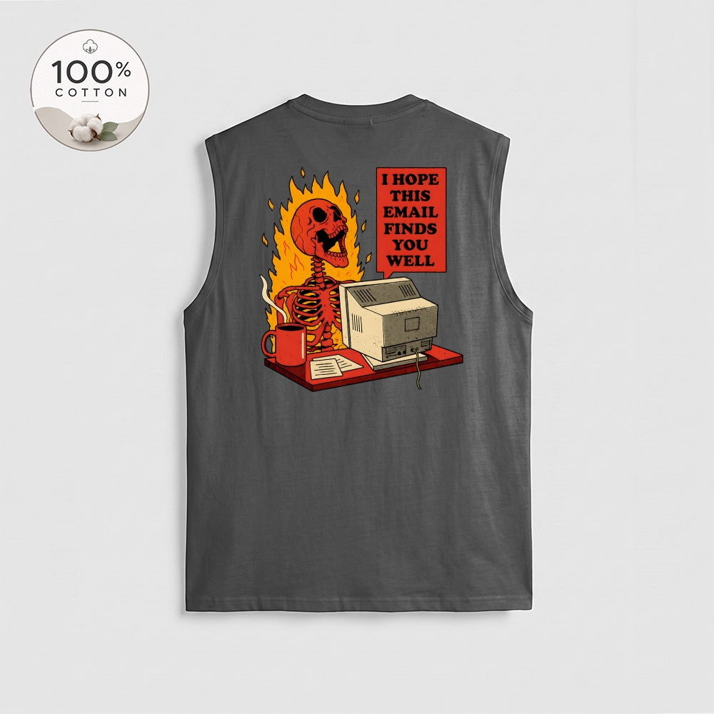 Men’s 100% Cotton Classic American Graphic Tank Top, Vintage Streetwear Oversized Crew Neck, Soft Breathable Casual Sleeveless Top for Summer Daily Wear-20