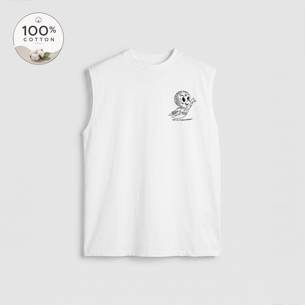 Men’s 100% Cotton Classic American Graphic Tank Top, Vintage Streetwear Oversized Crew Neck, Soft Breathable Casual Sleeveless Top for Summer Daily Wear-22