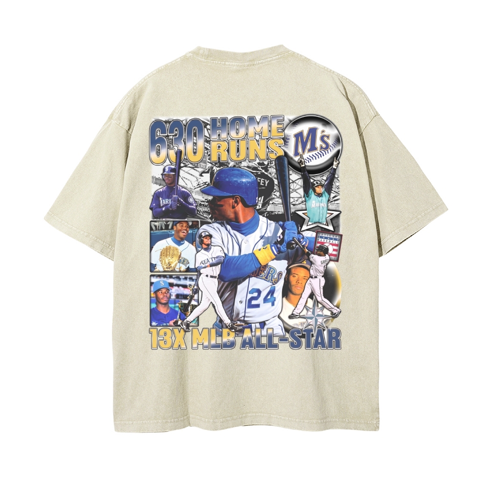 Men’s 100% Cotton Washed T-Shirt, Vintage Streetwear Oversized Short Sleeve Crew Neck Tee, Soft Breathable Casual Top for Summer Daily Wear-32
