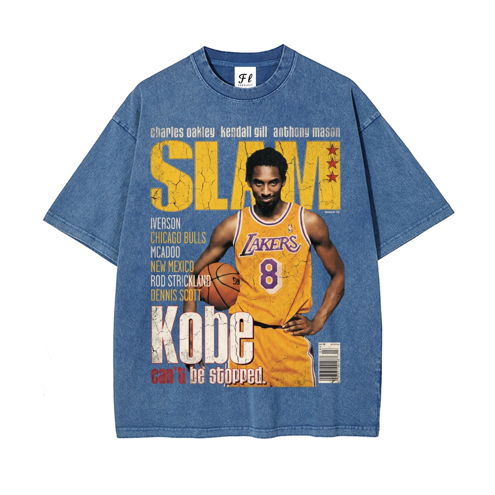 Men’s 100% Cotton Washed T-Shirt, Vintage Streetwear Oversized Short Sleeve Crew Neck Tee, Soft Breathable Casual Top for Summer Daily Wear-35