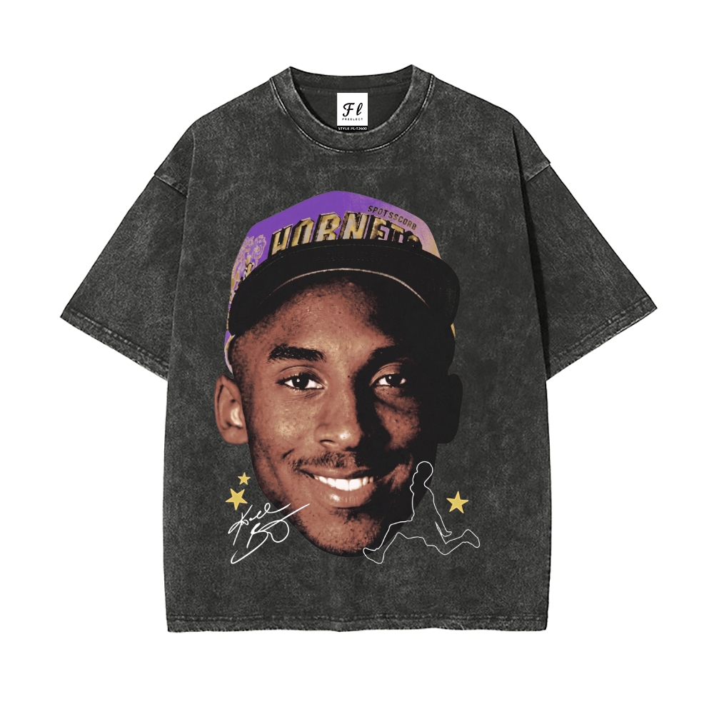 Men’s 100% Cotton Washed T-Shirt, Vintage Streetwear Oversized Short Sleeve Crew Neck Tee, Soft Breathable Casual Top for Summer Daily Wear-36