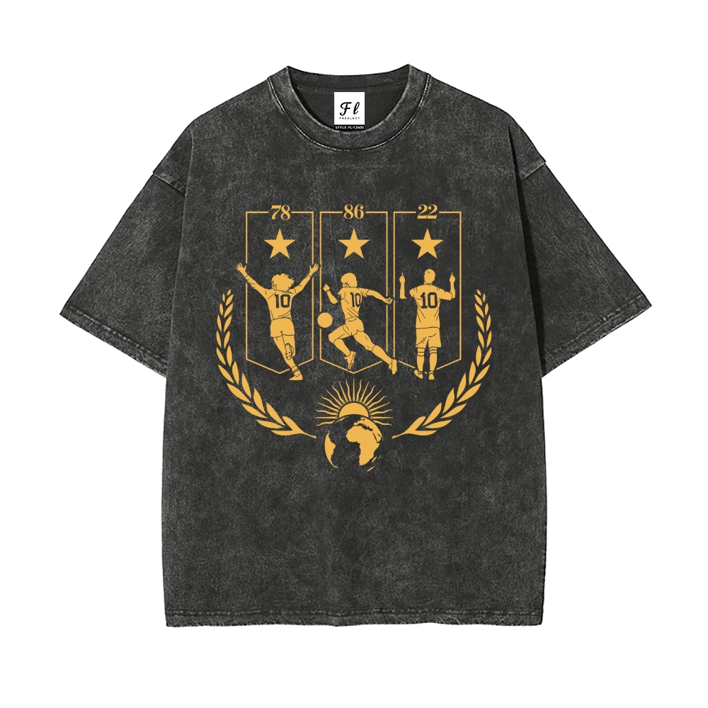 Men’s 100% Cotton Washed T-Shirt, Vintage Streetwear Oversized Short Sleeve Crew Neck Tee, Soft Breathable Casual Top for Summer Daily Wear-65