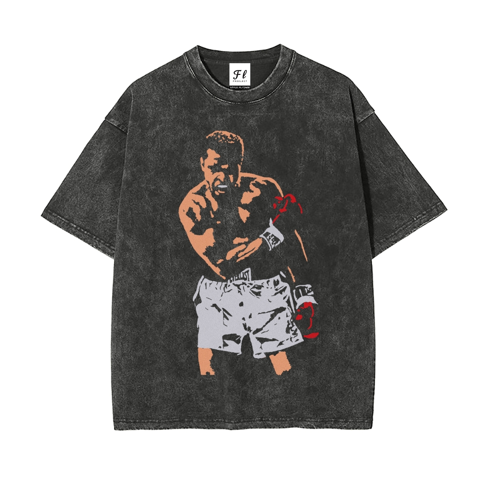 Men’s 100% Cotton Washed T-Shirt, Vintage Streetwear Oversized Short Sleeve Crew Neck Tee, Soft Breathable Casual Top for Summer Daily Wear-67
