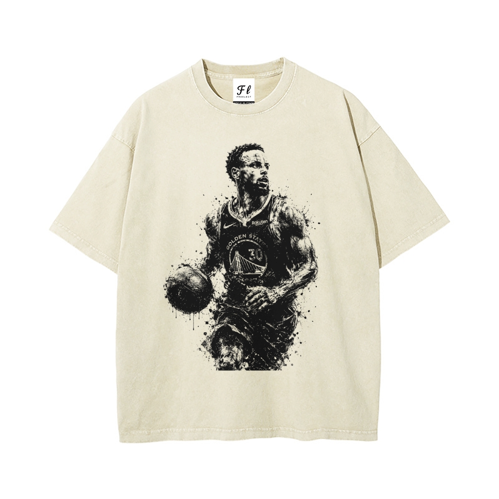 Men’s 100% Cotton Washed T-Shirt, Vintage Streetwear Oversized Short Sleeve Crew Neck Tee, Soft Breathable Casual Top for Summer Daily Wear-58