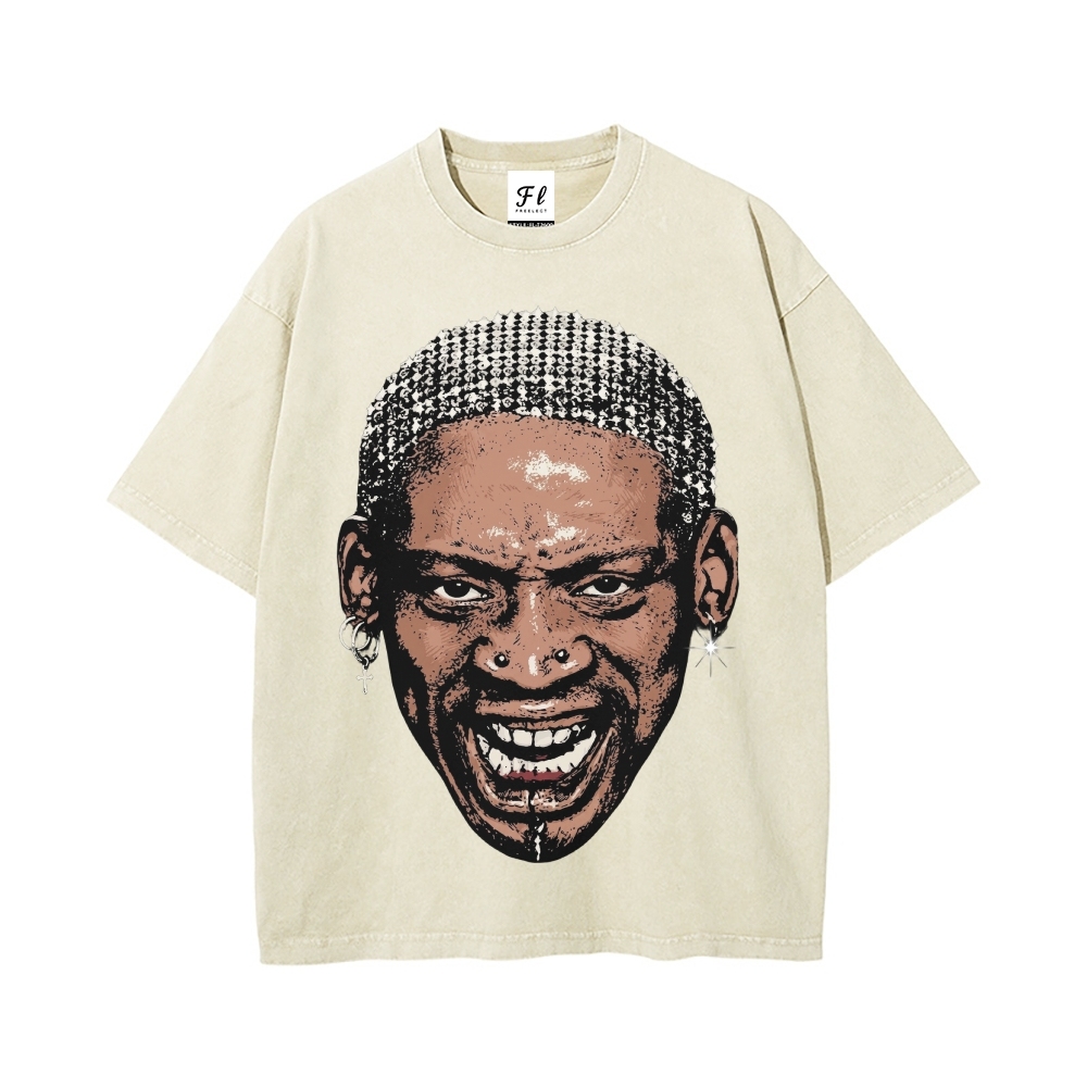 Men’s 100% Cotton Washed T-Shirt, Vintage Streetwear Oversized Short Sleeve Crew Neck Tee, Soft Breathable Casual Top for Summer Daily Wear-70