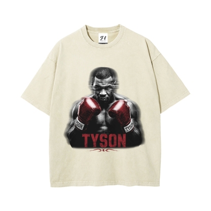Men’s 100% Cotton Washed T-Shirt, Vintage Streetwear Oversized Short Sleeve Crew Neck Tee, Soft Breathable Casual Top for Summer Daily Wear-68