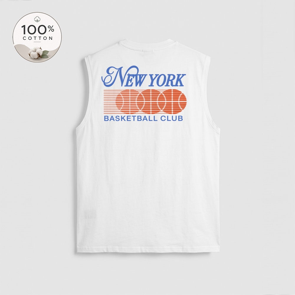 Men’s 100% Cotton Classic American Graphic Tank Top, Vintage Streetwear Oversized Crew Neck, Soft Breathable Casual Sleeveless Top for Summer Daily Wear-03