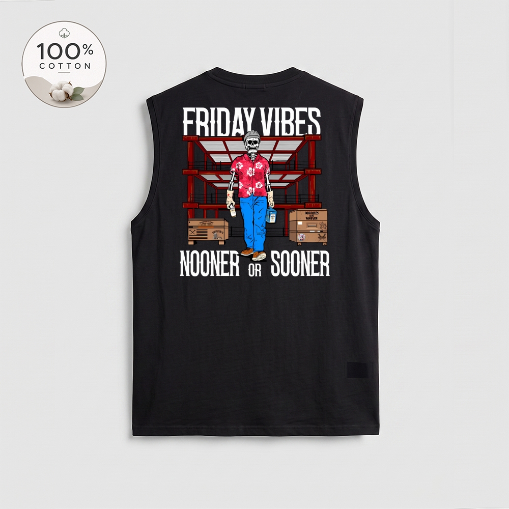 Men’s 100% Cotton Classic American Graphic Tank Top, Vintage Streetwear Oversized Crew Neck, Soft Breathable Casual Sleeveless Top for Summer Daily Wear-04