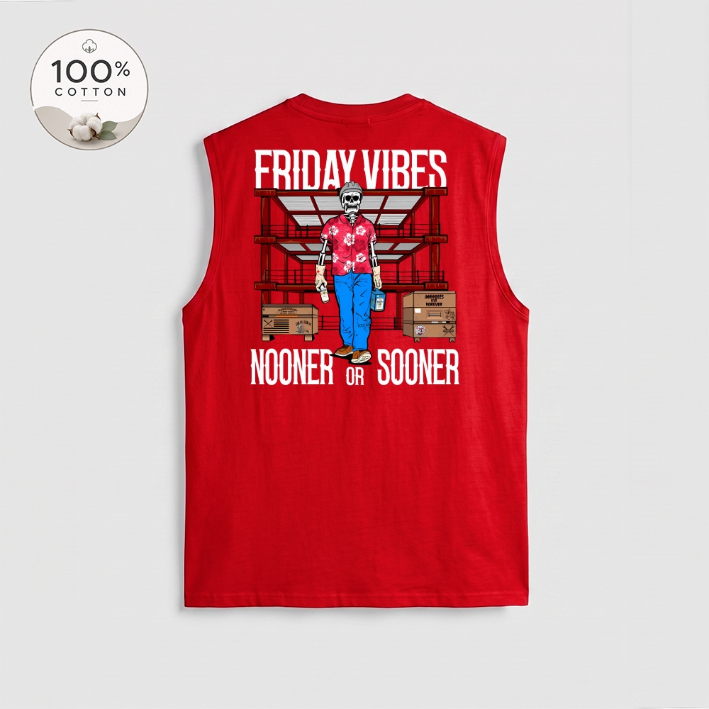 Men’s 100% Cotton Classic American Graphic Tank Top, Vintage Streetwear Oversized Crew Neck, Soft Breathable Casual Sleeveless Top for Summer Daily Wear-04