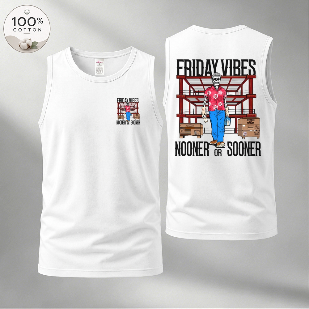 Men’s 100% Cotton Classic American Graphic Tank Top, Vintage Streetwear Oversized Crew Neck, Soft Breathable Casual Sleeveless Top for Summer Daily Wear-04