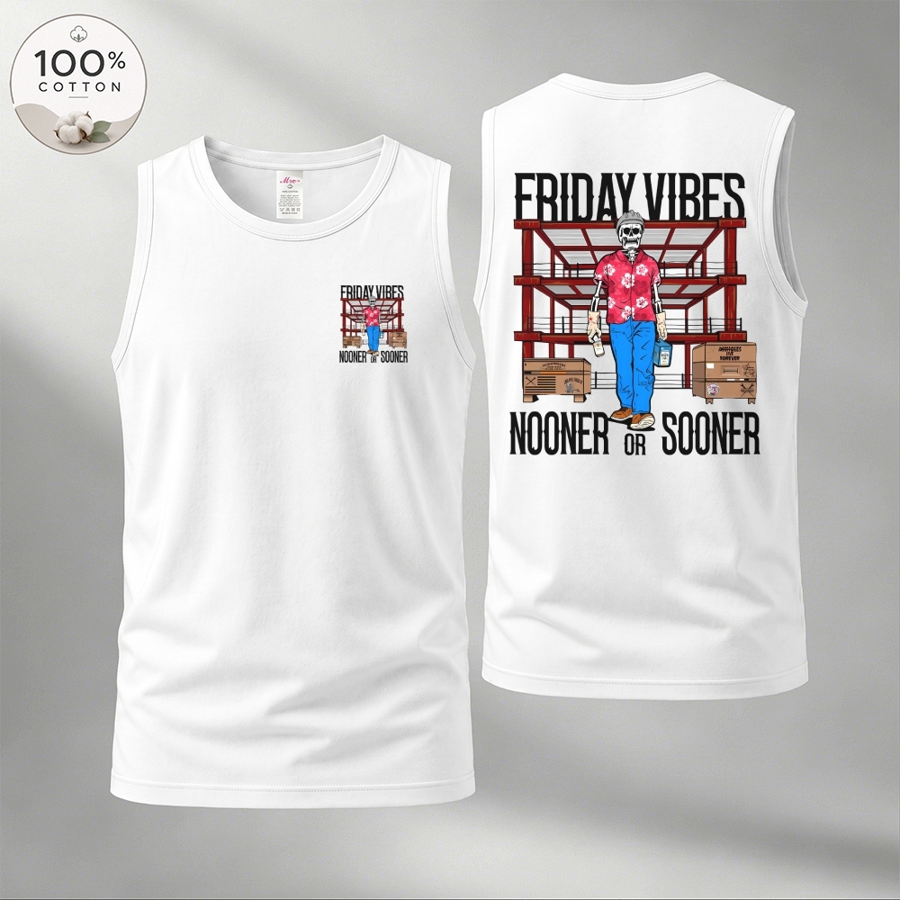 Men’s 100% Cotton Classic American Graphic Tank Top, Vintage Streetwear Oversized Crew Neck, Soft Breathable Casual Sleeveless Top for Summer Daily Wear-04