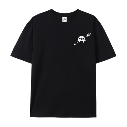 Men’s 100% Cotton Classic American Graphic T-Shirt, Vintage Streetwear Oversized Crew Neck, Soft Breathable Casual Short Sleeve Top for Summer Daily Wear-06