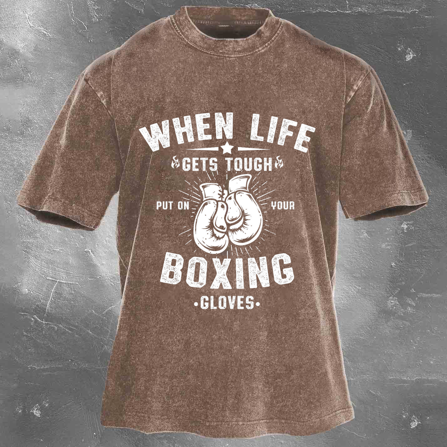 BOXING Unisex Washed T-shirt