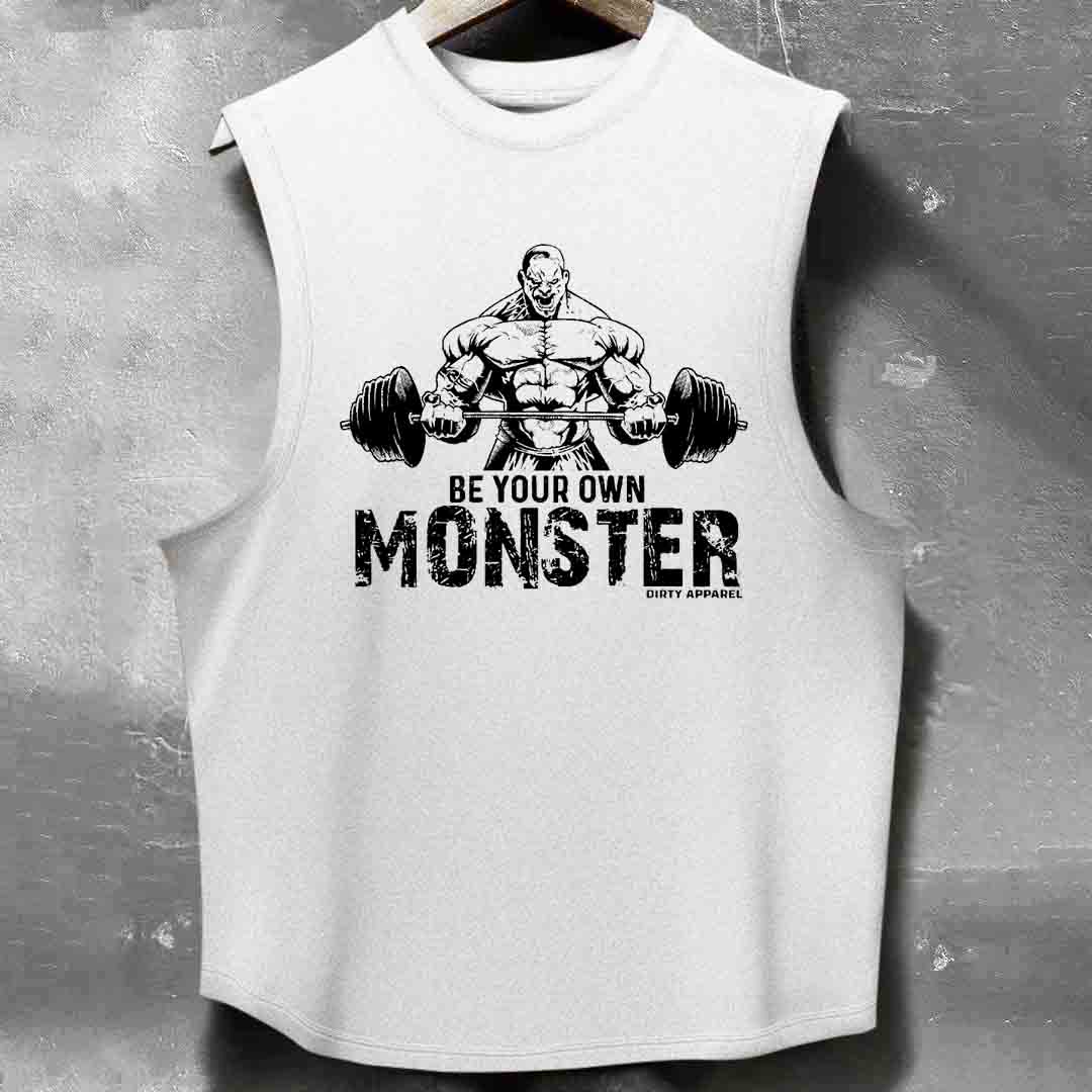 BE YOUR OWN MONSTER Men's washed Tank
