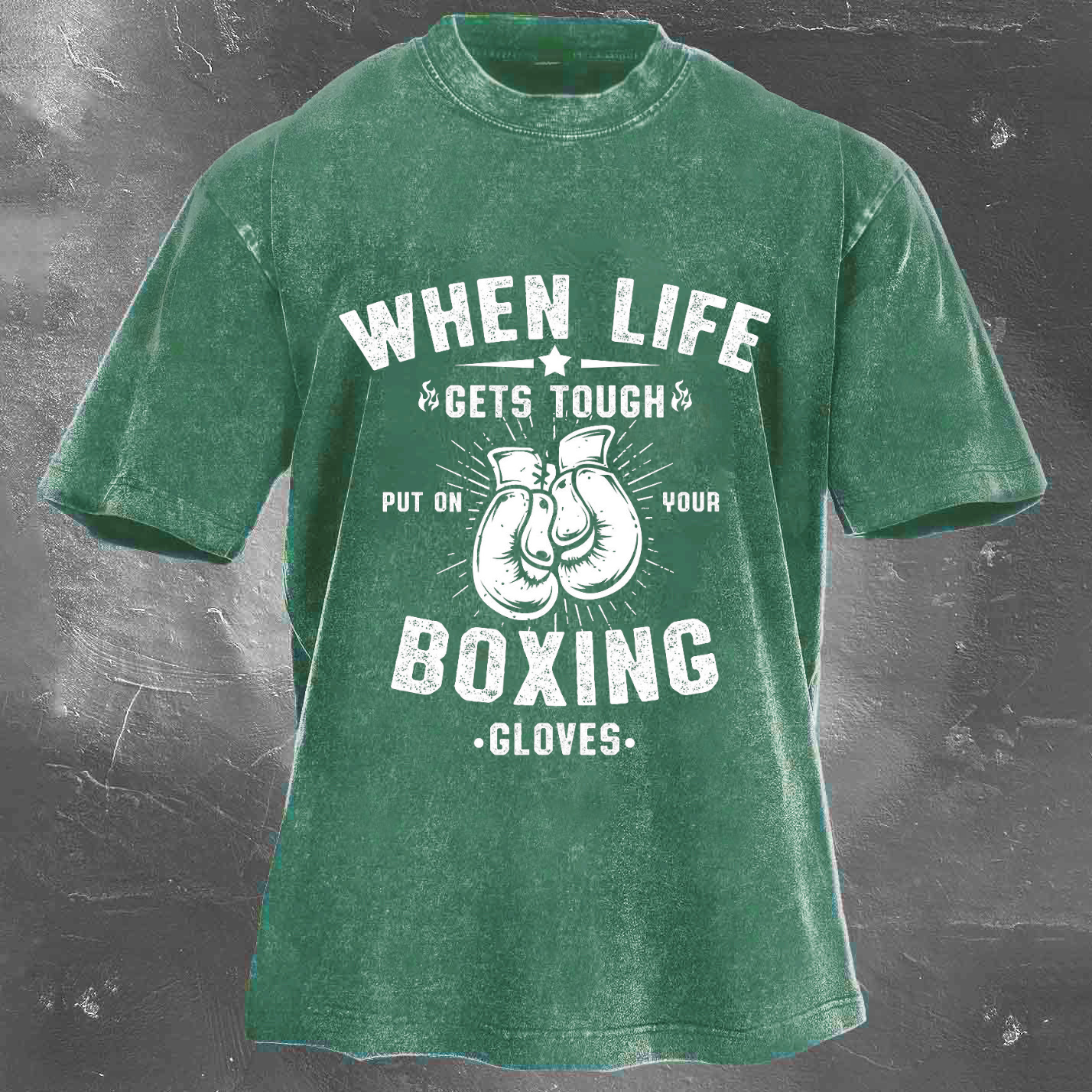 BOXING Unisex Washed T-shirt