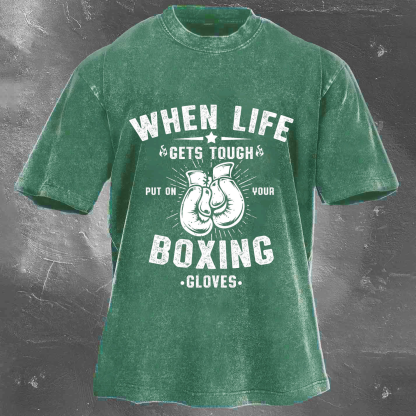 BOXING Unisex Washed T-shirt
