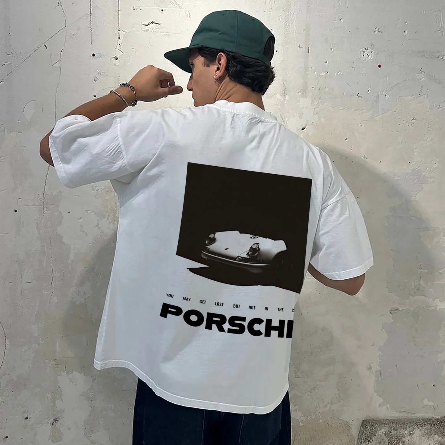 Popular Sports Car Print Pure Cotton Casual T-Shirt 01