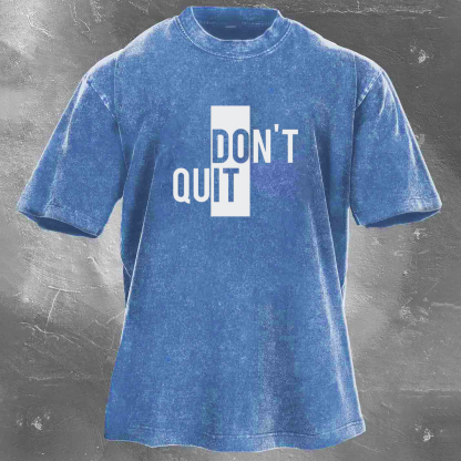 DO IT Men's washed T-shirt