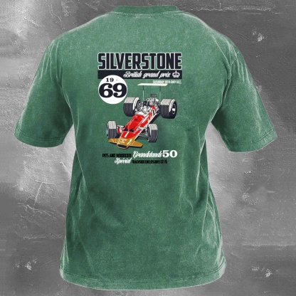 Racing Legend Vintage Cotton Washed T-Shirt 025