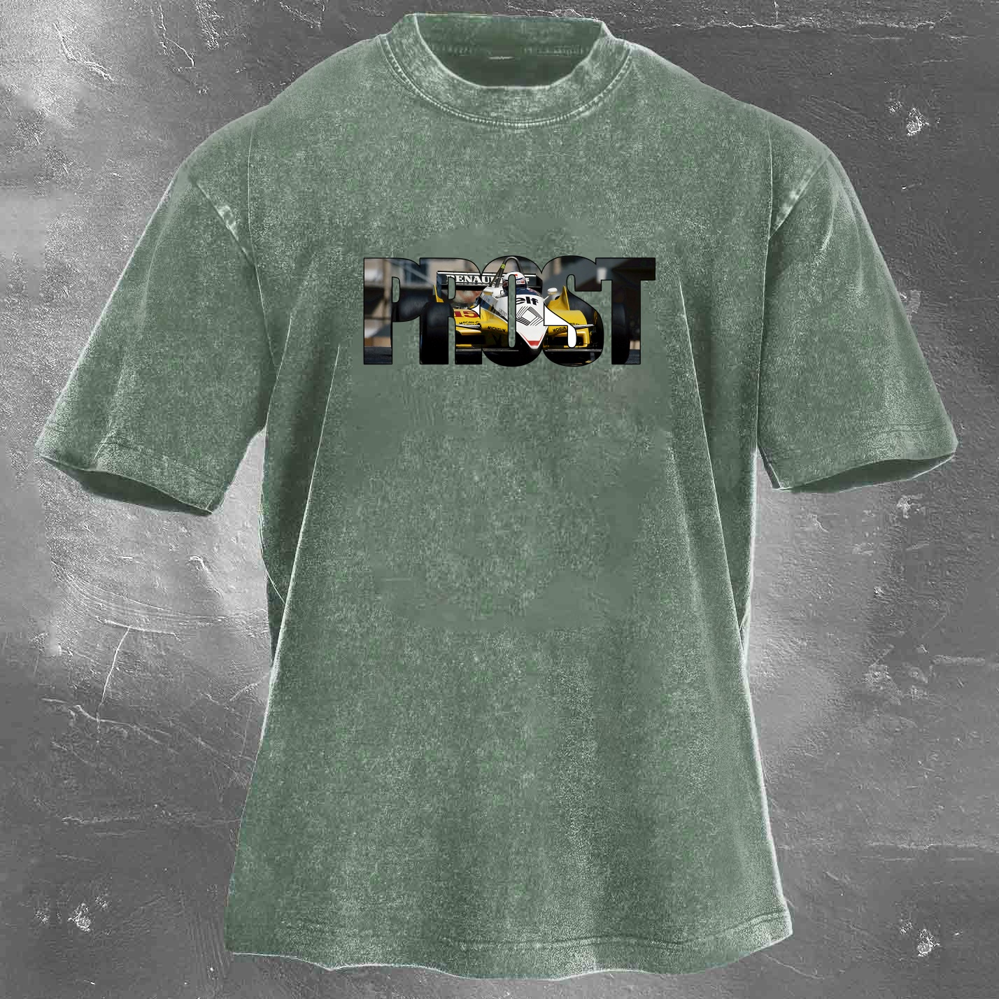 Racing Legend Vintage Cotton Washed T-Shirt 028