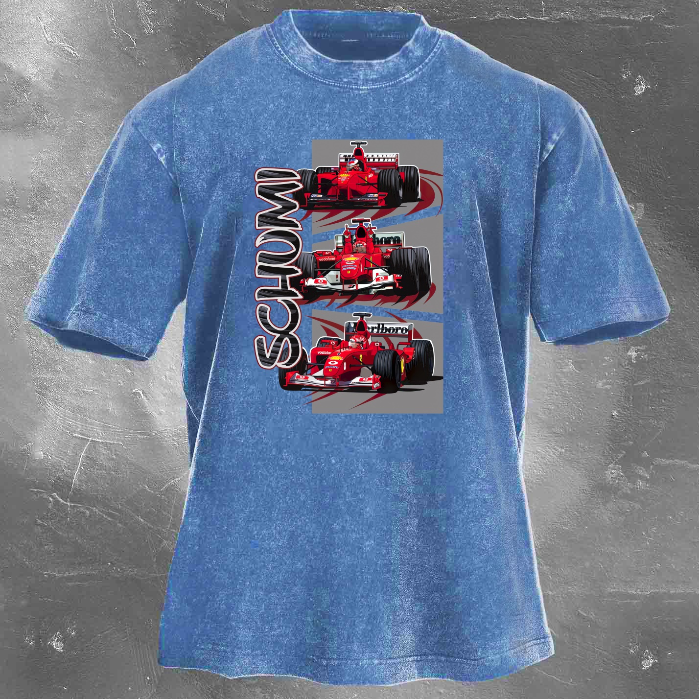Racing Legend Vintage Cotton Washed T-Shirt 037