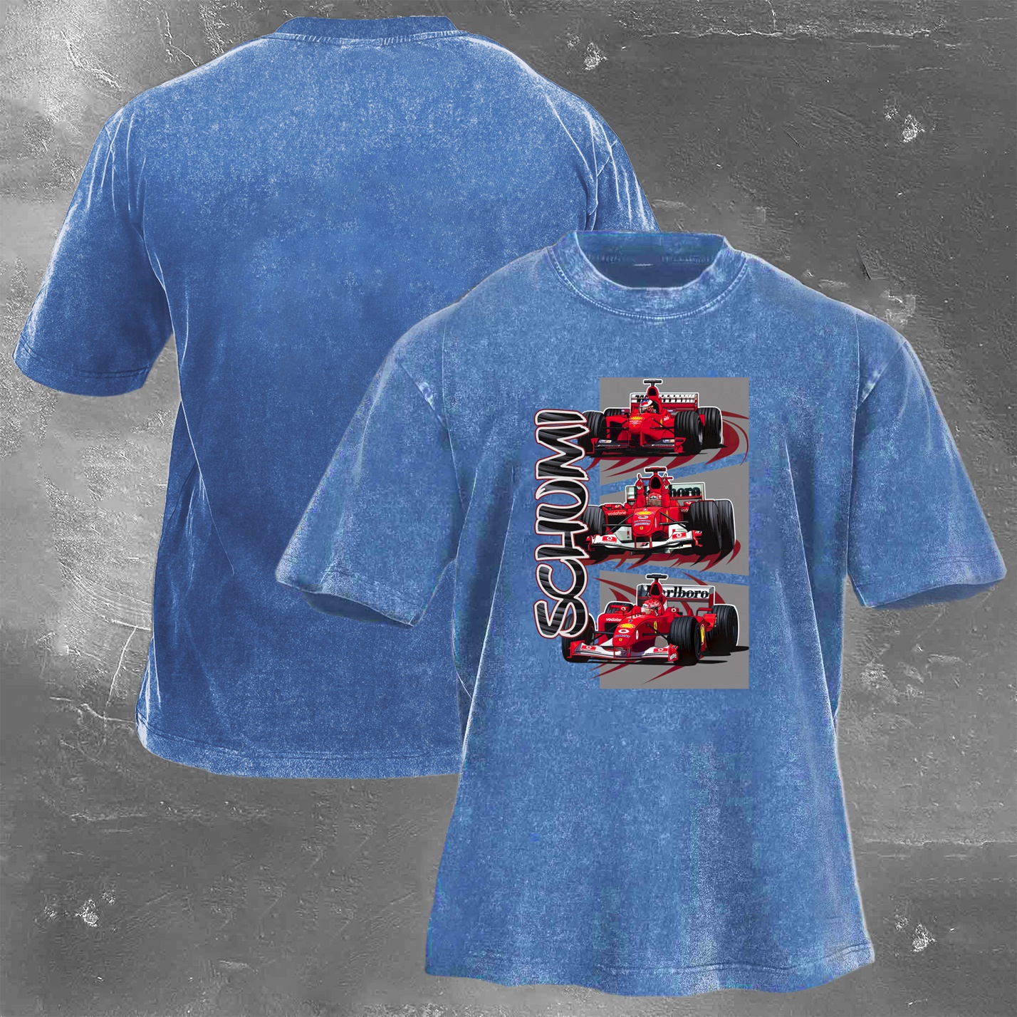 Racing Legend Vintage Cotton Washed T-Shirt 037