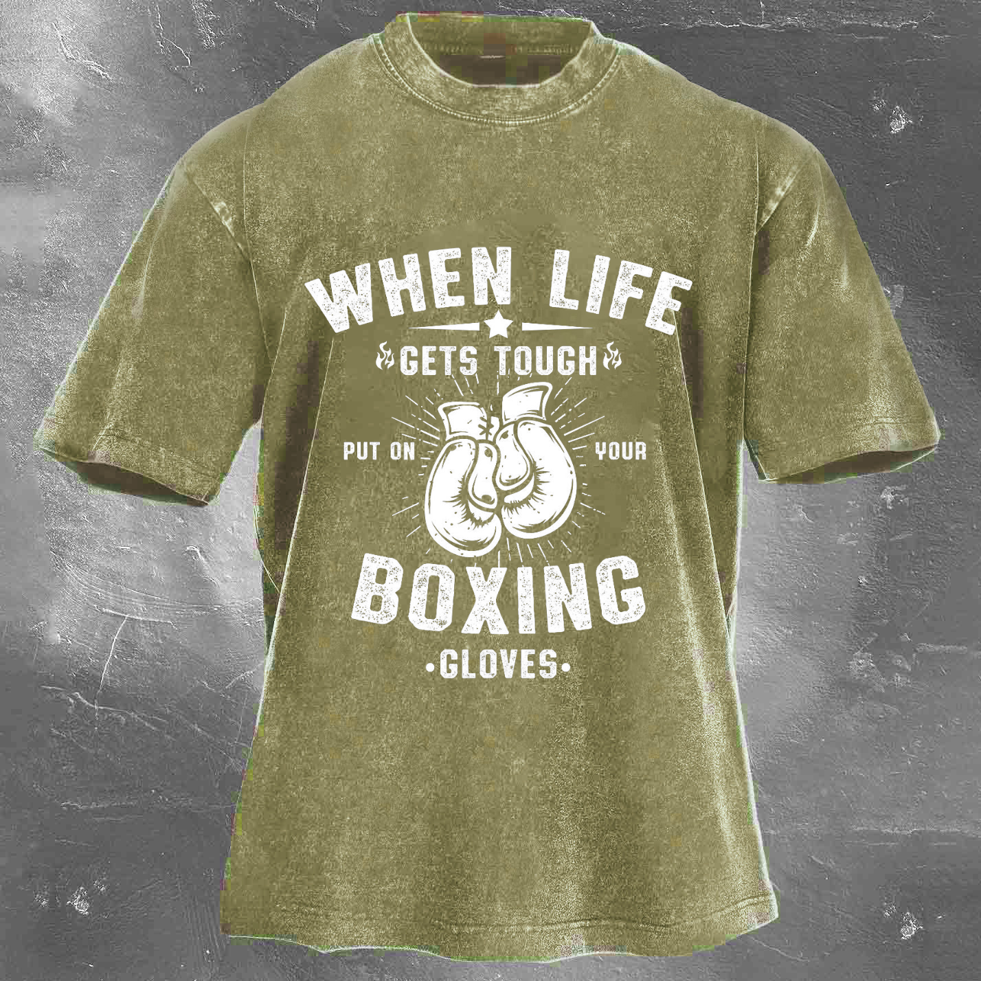BOXING Unisex Washed T-shirt