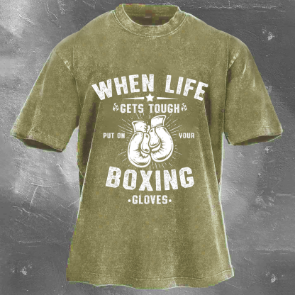 BOXING Unisex Washed T-shirt