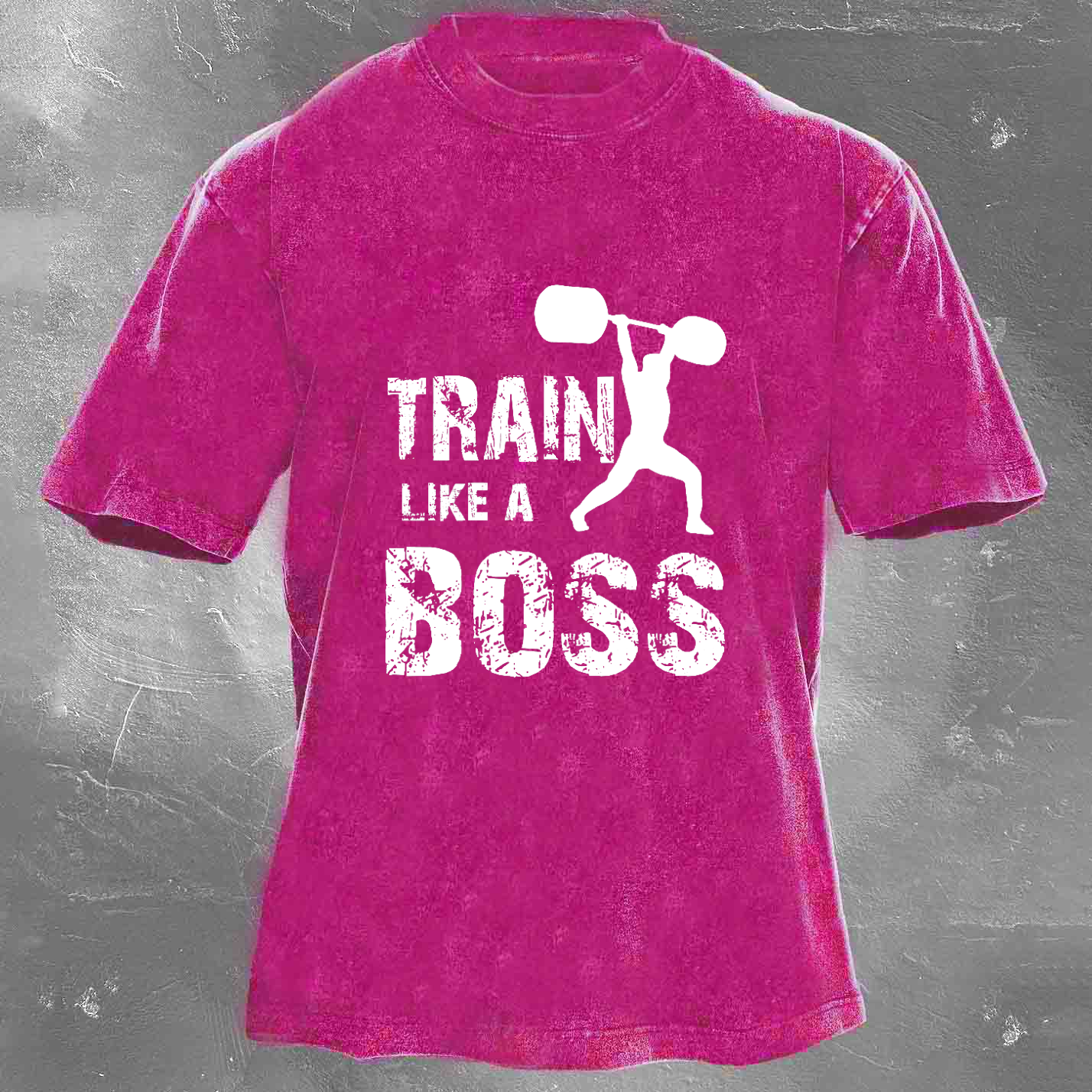 TRAIN LIKE A BOSS Unisex Washed T-shirt
