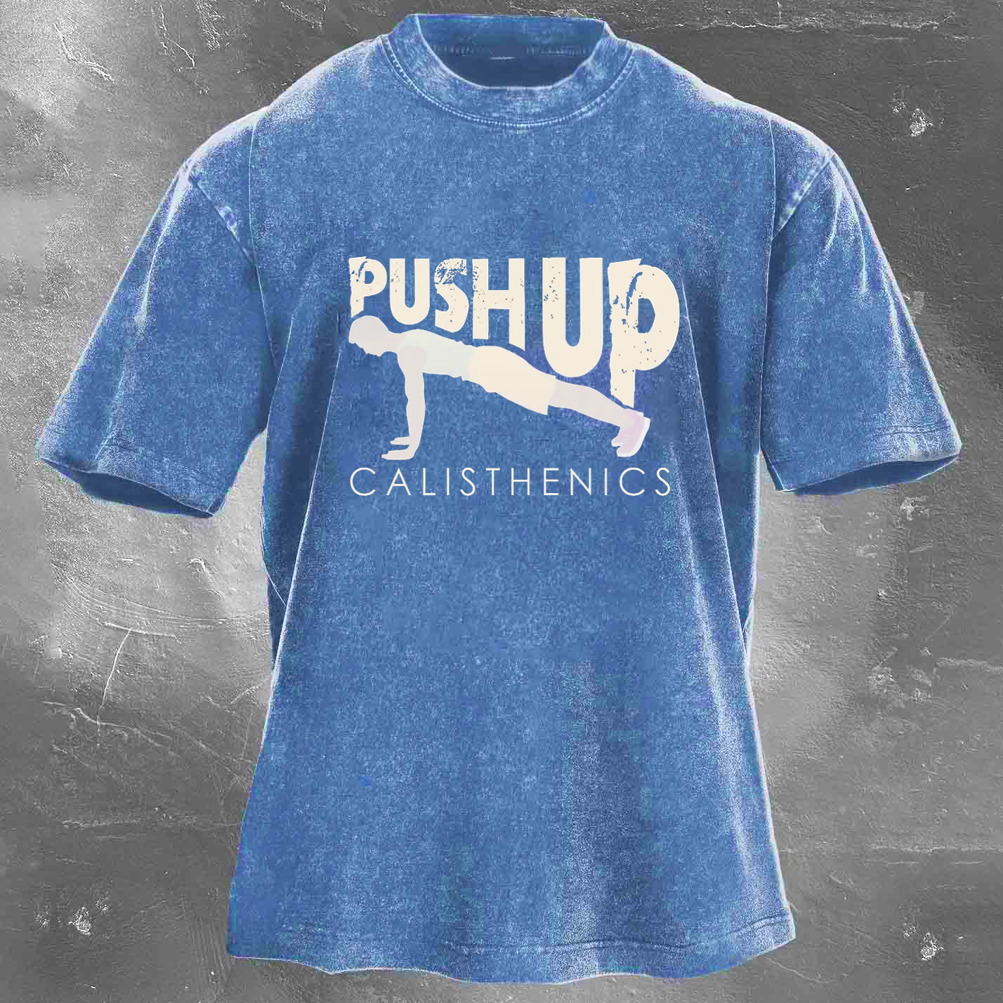 PUSHUP CALISTHENICS Men's washed T-shirt