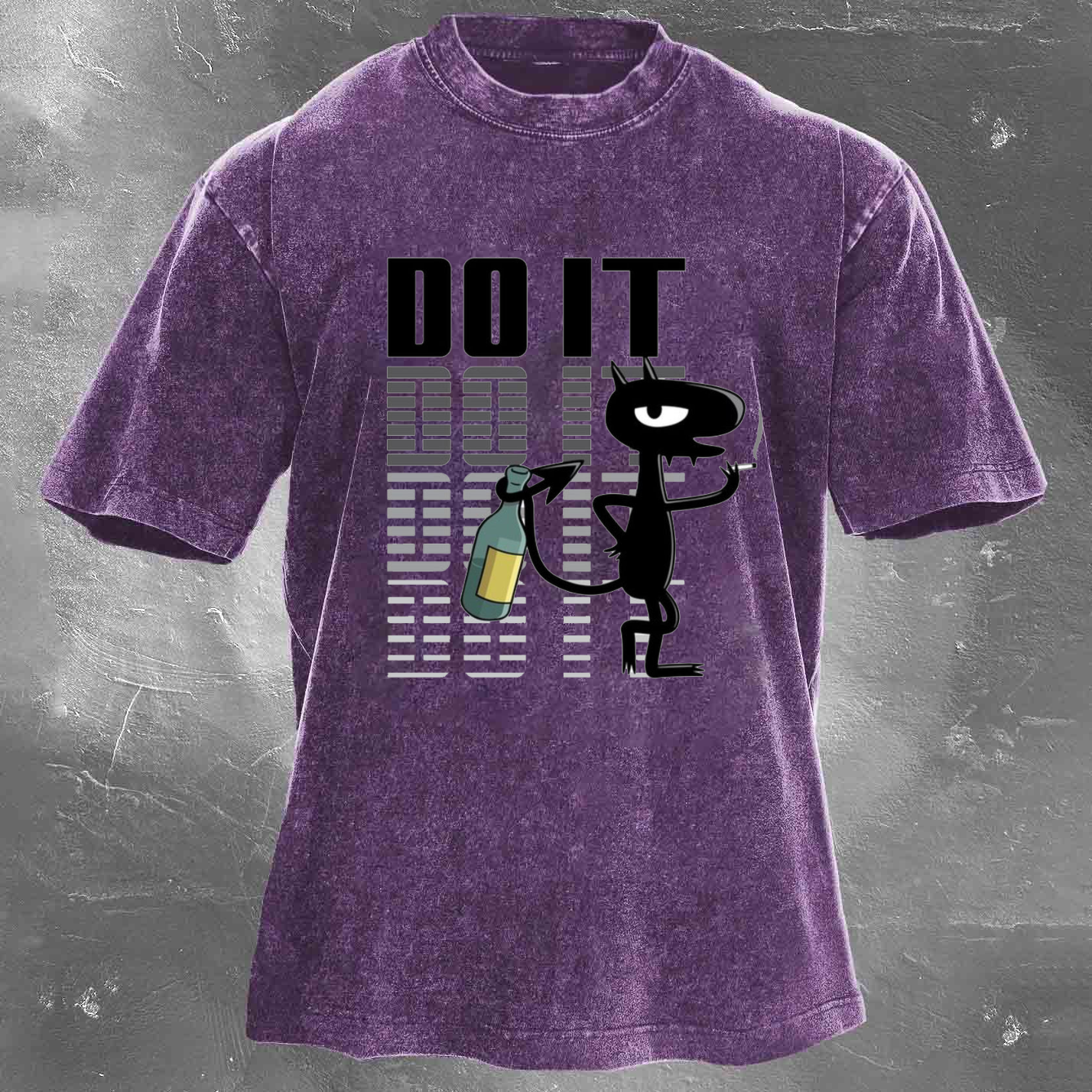DOIT Men's Washed T-shirt